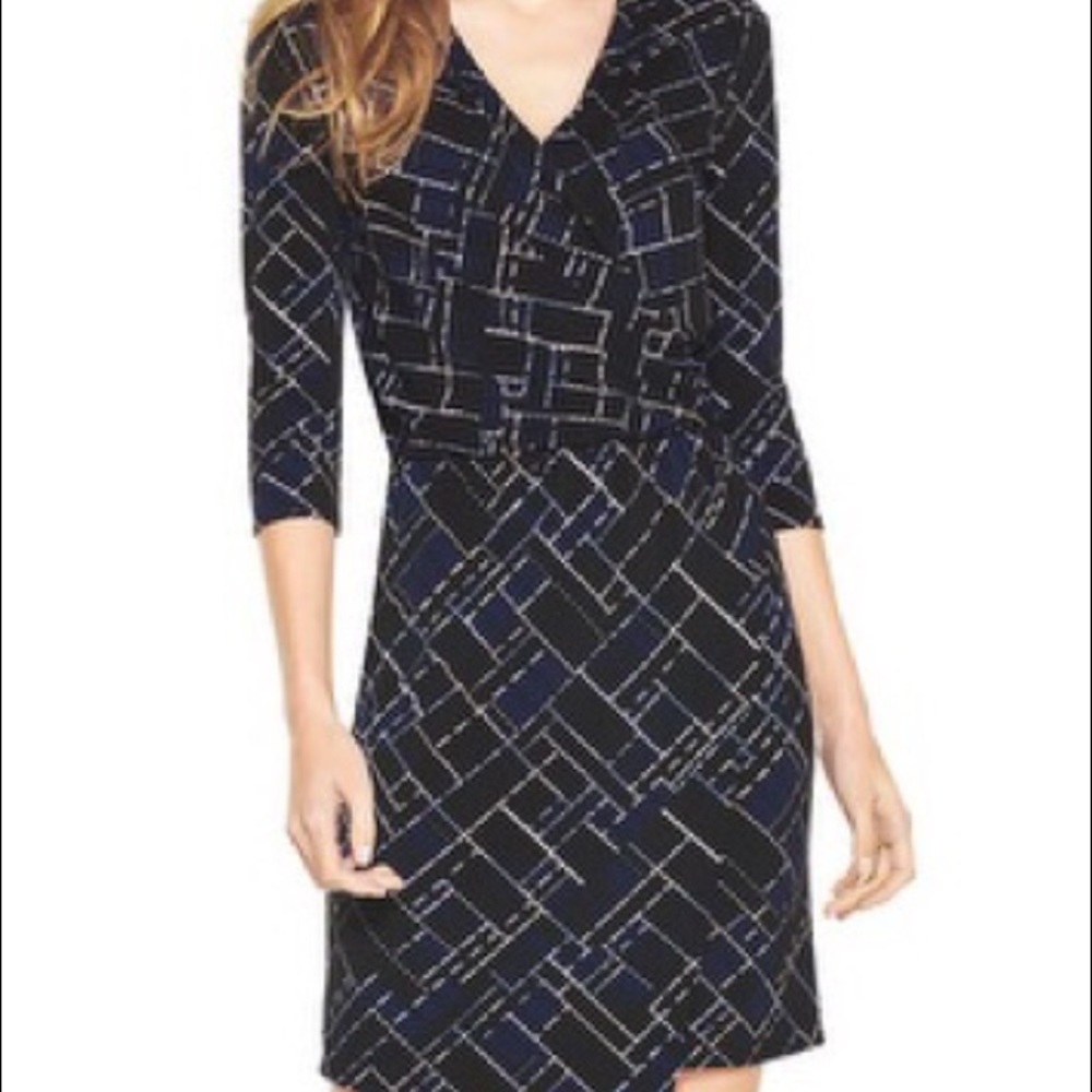 White House Black Market faux wrap style dress